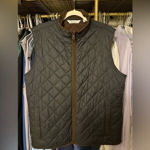 Peter Millar Black Quilted Vest